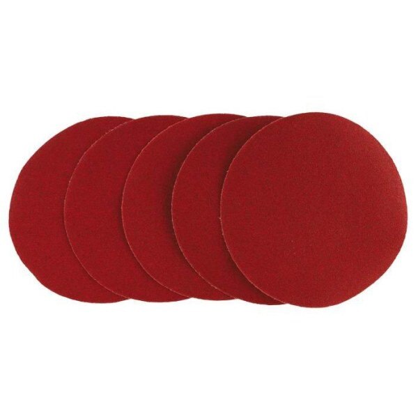 Set 5 discuri abrazive cu scai, diametru 125mm, K80, 63H108 Verto