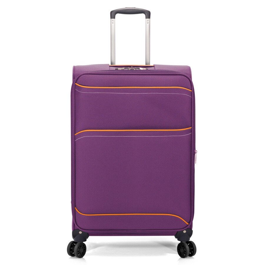 Troler Cabina, Poliester, Extensibil, 4 Roti Duble, Cifru TSA, Benzi, BZ 5390 - 55 cm, Mov