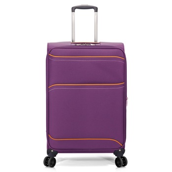 Troler Mediu, Poliester, Extensibil, 4 Roti Duble, Cifru TSA, Benzi, BZ 5390 - 67 cm, Mov Troler Mediu, Poliester, Extensibil, 4 Roti Duble, Cifru TSA, Benzi, BZ 5390 - 67 cm, Mov
