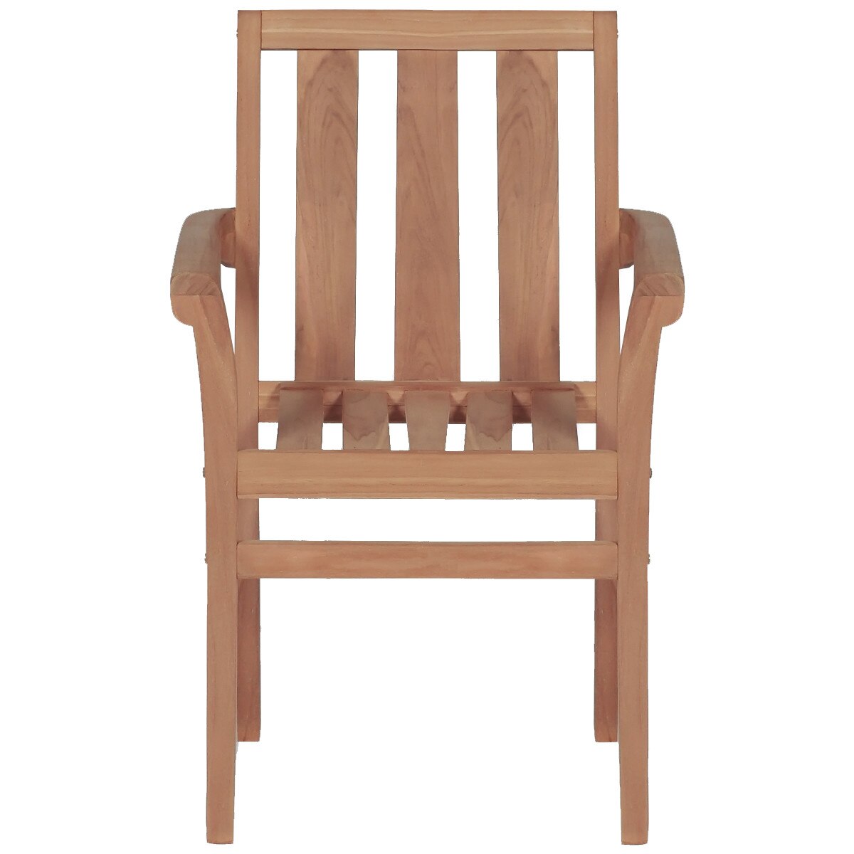 Set 2 scaune gradina/terasa/balcon, stivuibile, vidaXL, Lemn tec, Maro, 58 x 50 x 89 cm