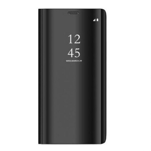 Husa Clear View Flip / Book - Inchidere Magnetica- Samsung Galaxy A9 2018 Negru