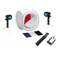 Set accesorii pentru fotografii Massa, Cort fotografie 40cm, 2 lampi de 50w si trepied
