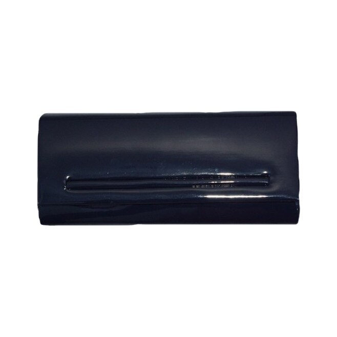 Geanta plic,lucios, cu clapeta clasica, D&J Exclusive, bleumarin
