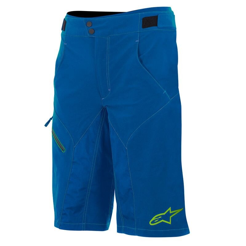 Pantaloni scurti Alpinestars Outrider Water Resistant Base Shorts, Albastru/Galben