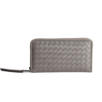 Portofel dama din piele naturala impletit manual, Dellaconte, Zinc 5416-36 Portofel dama din piele naturala impletit manual, Dellaconte, Zinc 5416-36