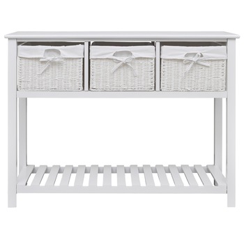 Comoda de depozitare, alb, vidaXL, 100 x 39 x 76 cm Comoda de depozitare, alb, vidaXL, 100 x 39 x 76 cm
