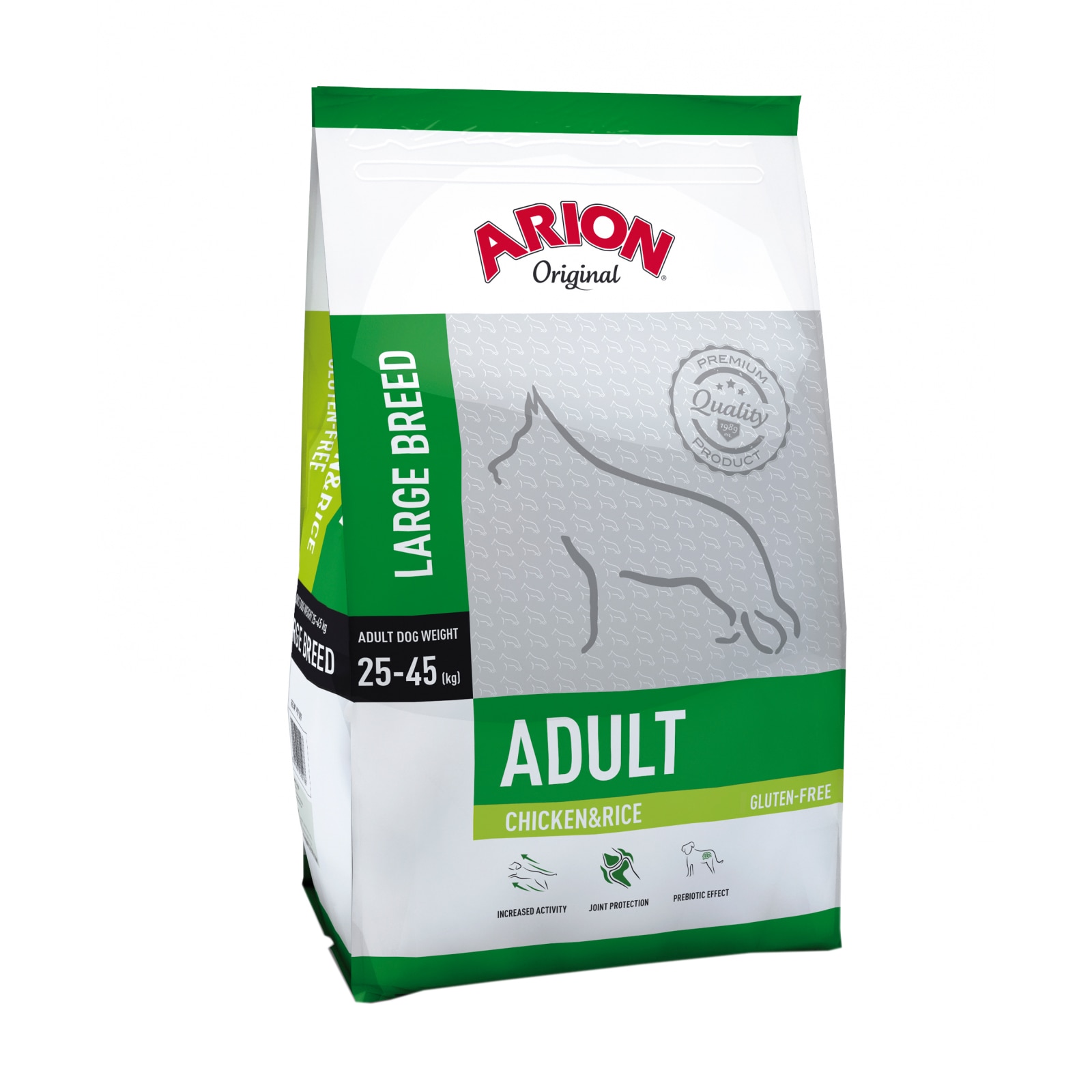 Hrana uscata pentru caini Arion Adult Large Breed, Pui si Orez, 12 kg