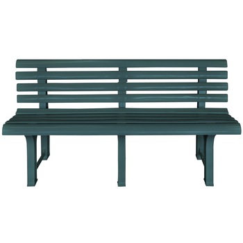 Banca de gradina, vidaXL, Plastic, Verde, 145.5 x 49 x 74 cm Banca de gradina, vidaXL, Plastic, Verde, 145.5 x 49 x 74 cm