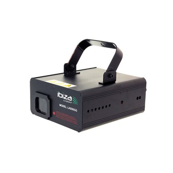 Laser Ibiza 50 mW, 72 secvente, control audio, DMX, racire cu aer, Verde Laser Ibiza 50 mW, 72 secvente, control audio, DMX, racire cu aer, Verde