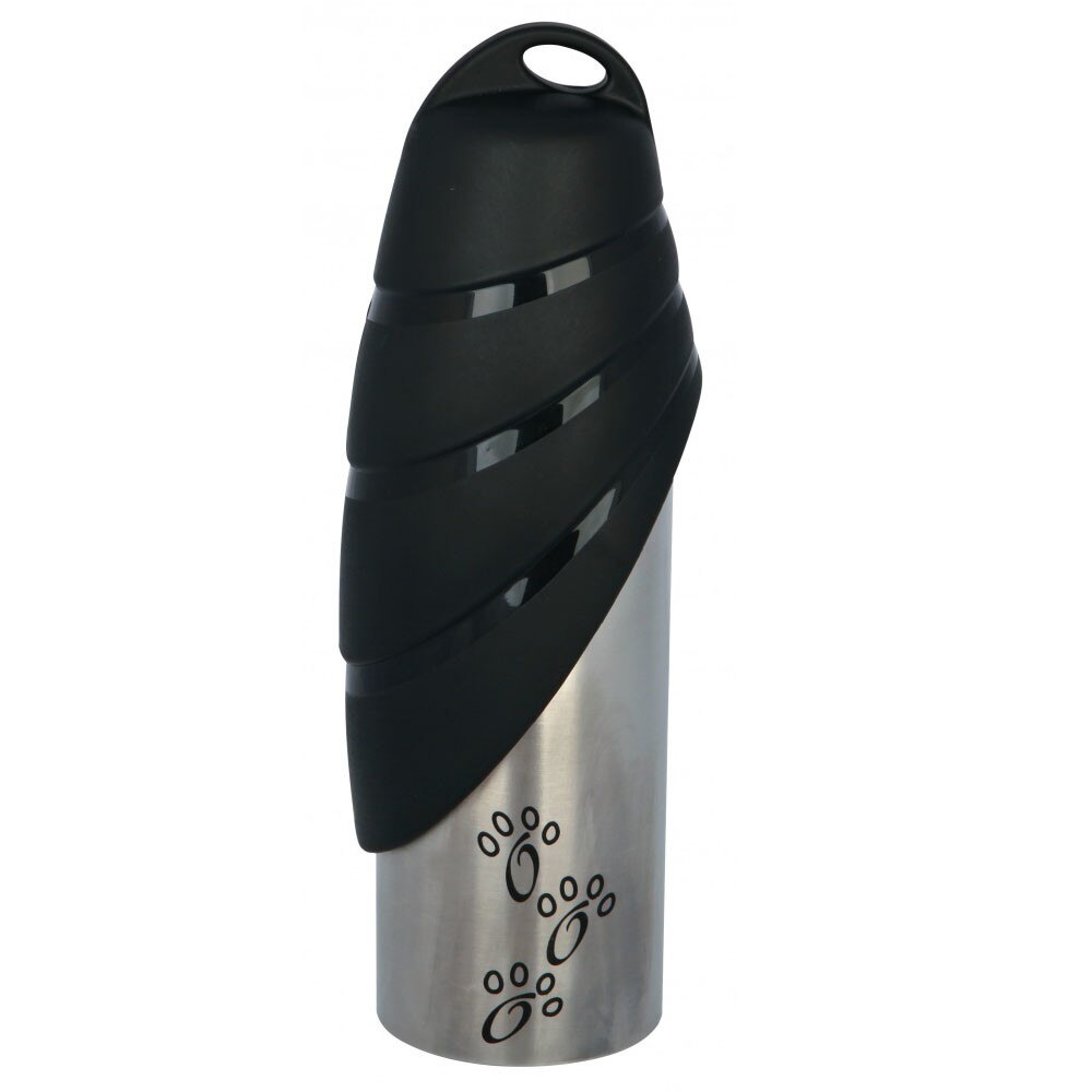 Flacon Trixie otel inoxidabil cu castron plastic 0.75 l pentru caini 24606