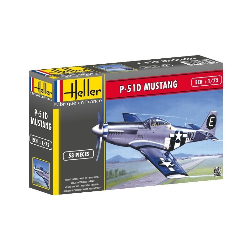 Macheta aeromodele Heller P-51D Mustang 1:72 HELL 80268