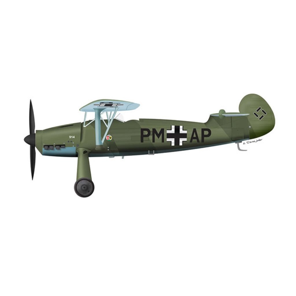 Macheta aeromodele Heller Focke Wulf Stosser cu accesorii 1:72 HELL 56238