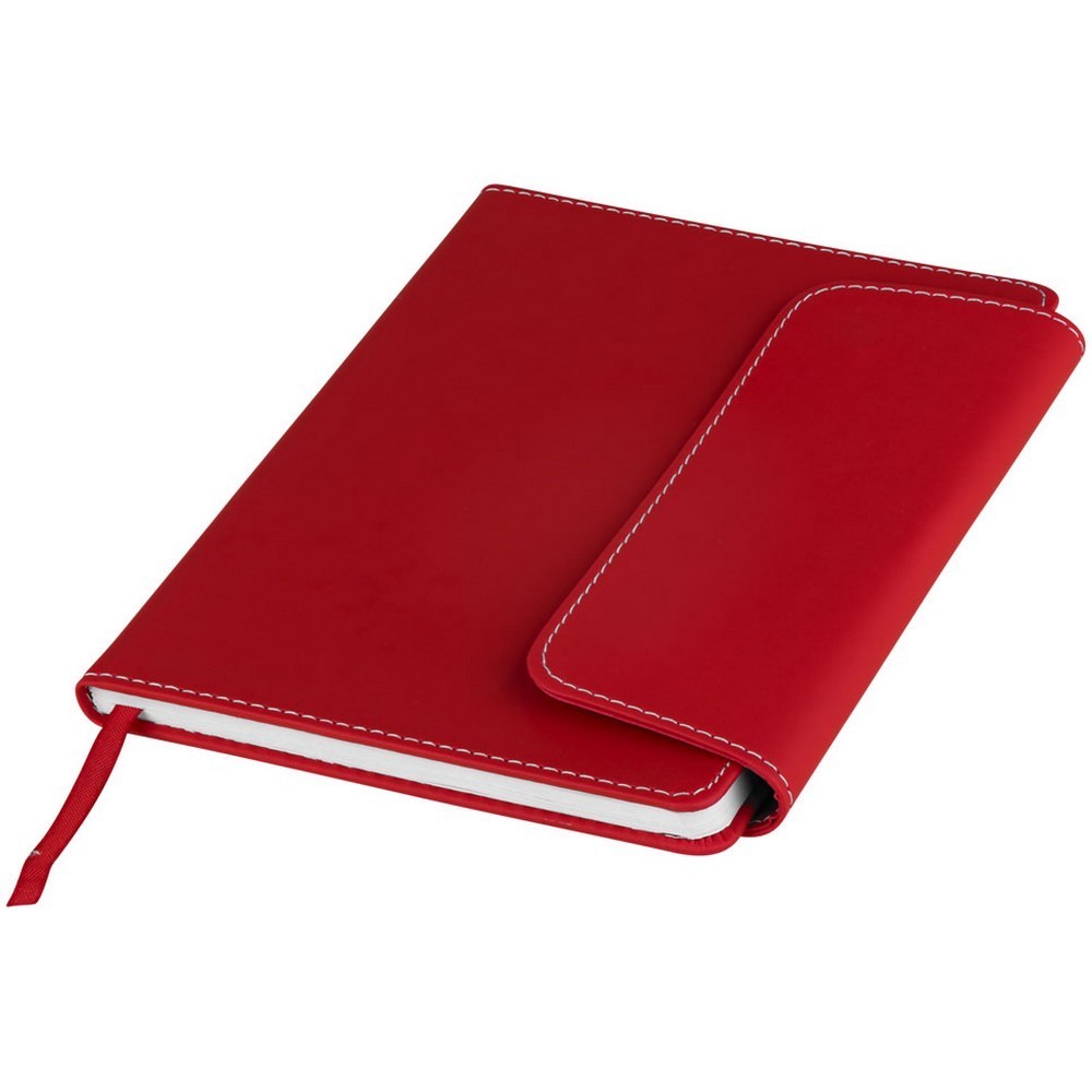 Agenda A5 cu pagini dictando, coperta magnetica, Everestus, HS03, pvc, rosu, lupa de citit inclusa