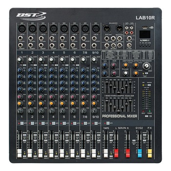 Mixer DJ BST Phantom, 10 canale, 48 V, USB Mixer DJ BST Phantom, 10 canale, 48 V, USB