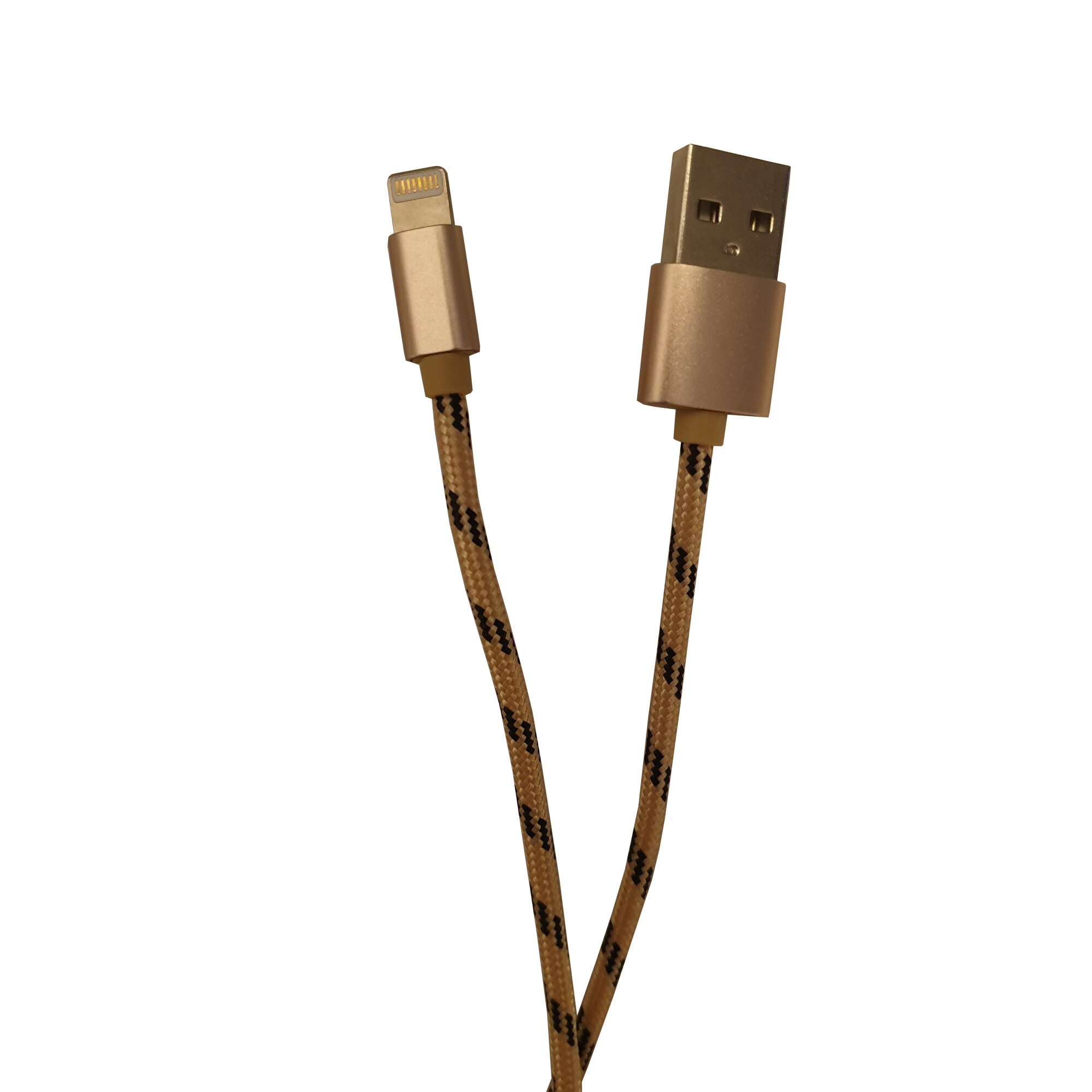 Cablu Lightning Pentru Incarcare si Transfer Date Compatibil Cu Telefoane , Tablete , Device-uri Apple iPhone , iPad , iPod , Auriu