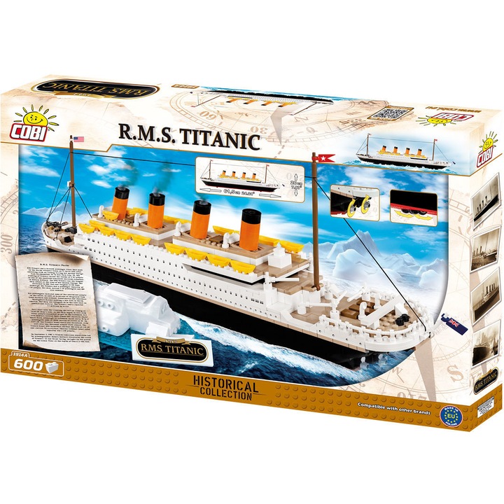 Конструктор Cobi R.M. S Titanic 600Ел (1914А)