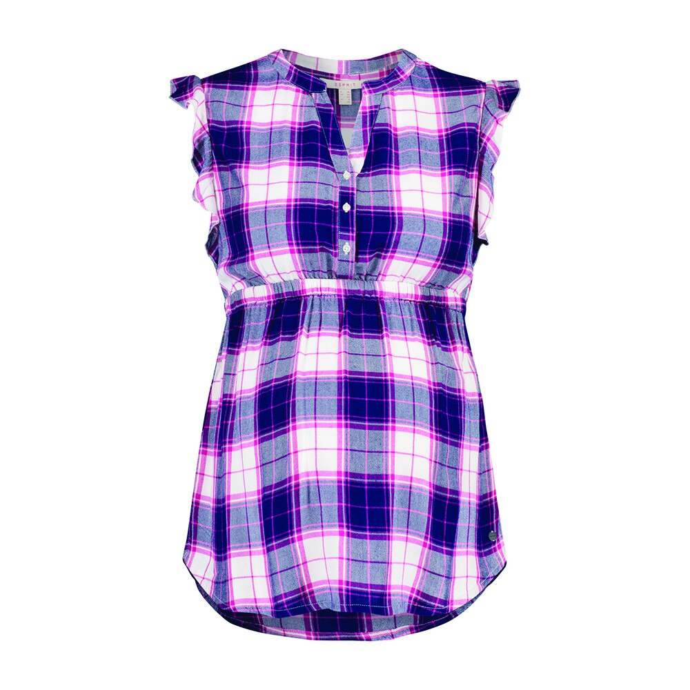 Camasa gravide, Esprit, in carouri, mov, 42