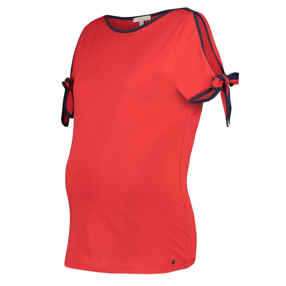 Tricou gravide, Esprit, cu umeri decupati, rosu, XL EU