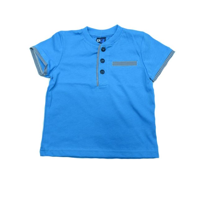 Tricou maneca scurta baietei GT 6741A, Albastru, 80 cm