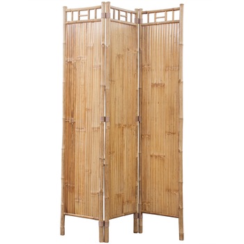 Paravan pliabil din bambus cu 3 panouri, vidaXL, Maro, 120 x 170 cm Paravan pliabil din bambus cu 3 panouri, vidaXL, Maro, 120 x 170 cm