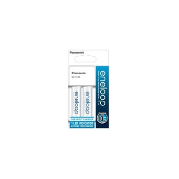 Incarcator Panasonic Eneloop USB cu 2 acumulatori AA R6 1900mAh Ni-MH K-KJ80MCC20USB Incarcator Panasonic Eneloop USB cu 2 acumulatori AA R6 1900mAh Ni-MH K-KJ80MCC20USB