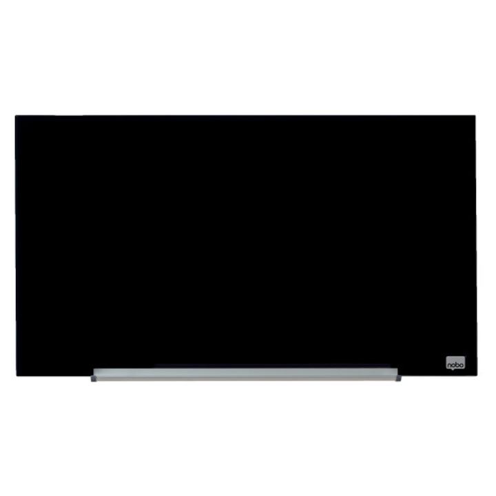Tabla NOBO Diamond Widescreen 31" (677x381mm) magnetica din sticla, negru