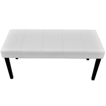 Canapea tip bancheta, vidaXL, Alb, 106 x 43 x 46 cm Canapea tip bancheta, vidaXL, Alb, 106 x 43 x 46 cm