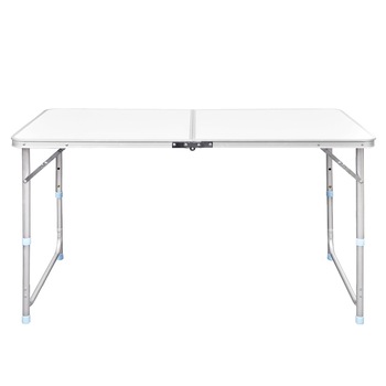 Masa reglabila pentru camping, vidaXL, MDF, 120 x 60 cm, Gri Masa reglabila pentru camping, vidaXL, MDF, 120 x 60 cm, Gri