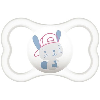 Suzeta din silicon Air 6m+ - Mam - Alb Suzeta din silicon Air 6m+ - Mam - Alb