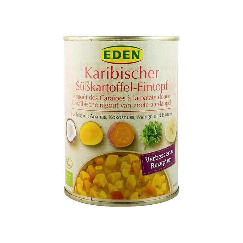 Ghiveci Bio Caraibian de Cartofi Dulci Eden 560gr