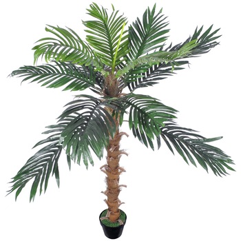 Cocotier artificial in ghiveci, vidaXL, 140cm, Verde Cocotier artificial in ghiveci, vidaXL, 140cm, Verde