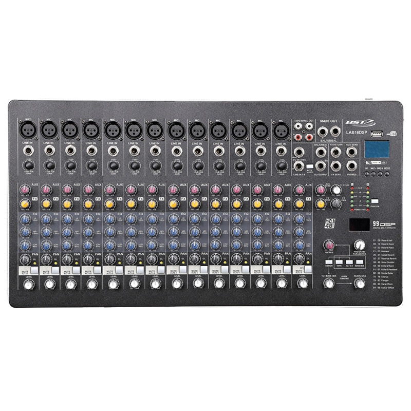 Mixer DJ BST Phantom, 16 canale, 48 V, USB