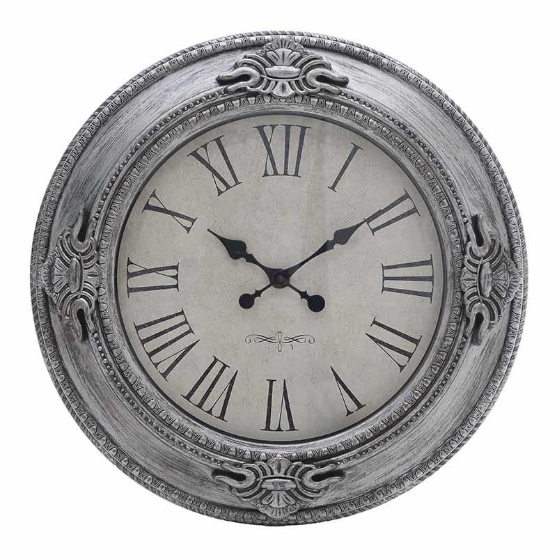 Ceas de perete Argintiu plastic, 57 x 57 cm