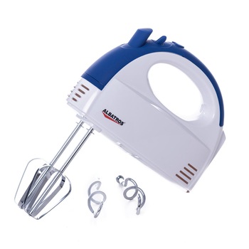 Mixer de mana Albatros MXA210, 200 W, functie Turbo, 5 viteze, alb Mixer de mana Albatros MXA210, 200 W, functie Turbo, 5 viteze, alb