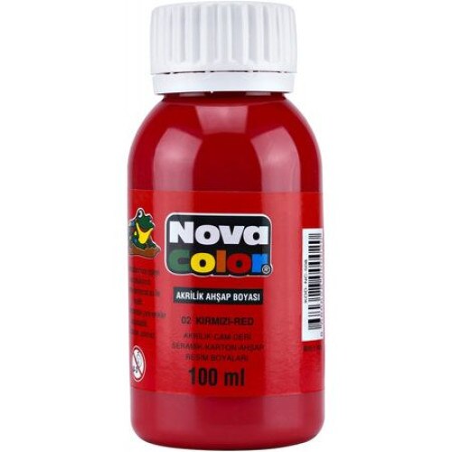 Culori acrilice Nova 100ml, rosu NC-508