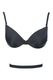 Sutien multifunctional, Fantastic 1586, cu spatele gol si bretele transparente, Negru 75 C