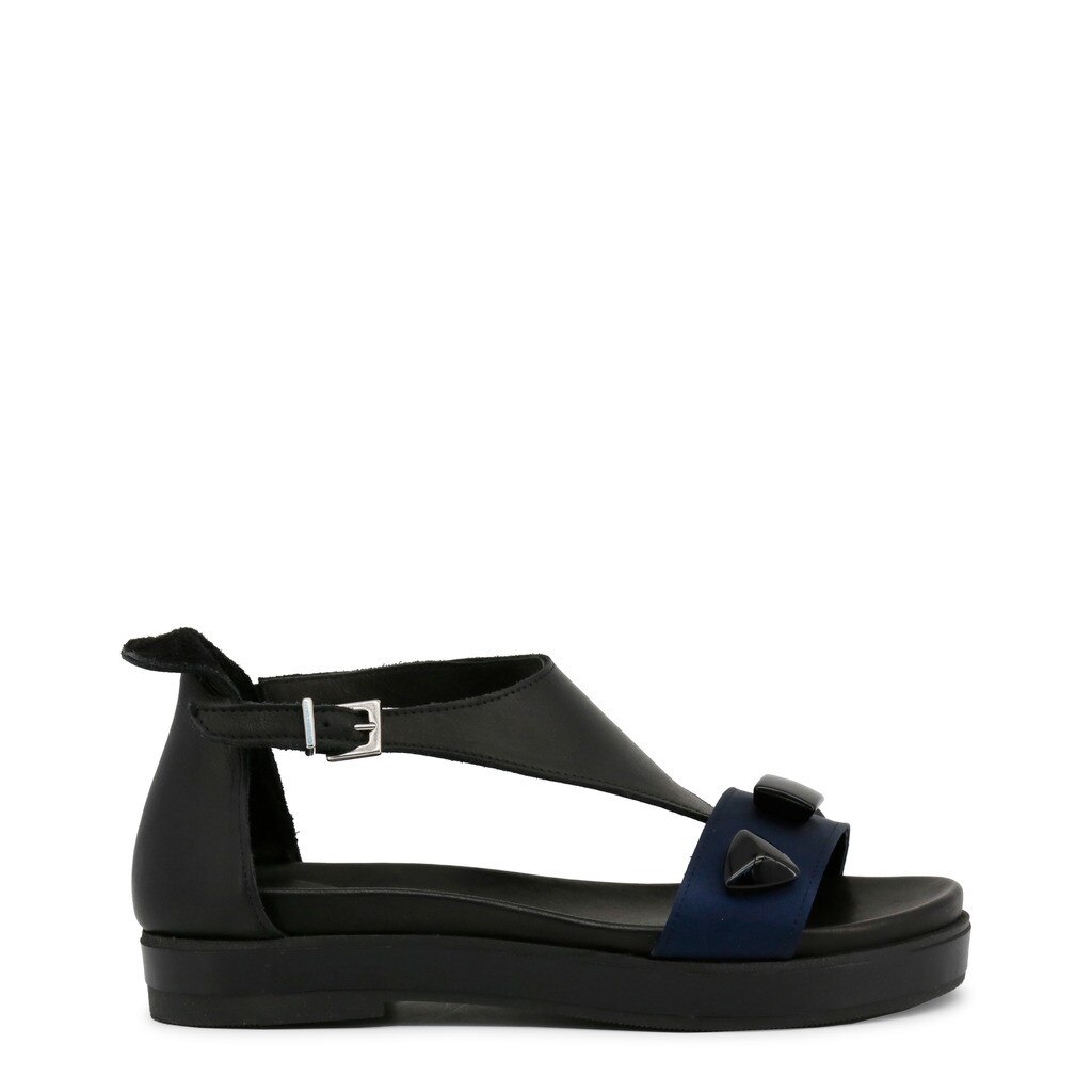 Sandale casual cu platforma Ana Lublin, Negru/Albastru