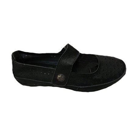Balerini ,cu perforatii multiple, bareta atasata,D&J Exclusive, Negru, 37 EU