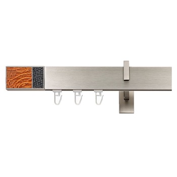 Galerie dubla Square line Boss Duo, lungime 200 cm, crom mat Galerie dubla Square line Boss Duo, lungime 200 cm, crom mat