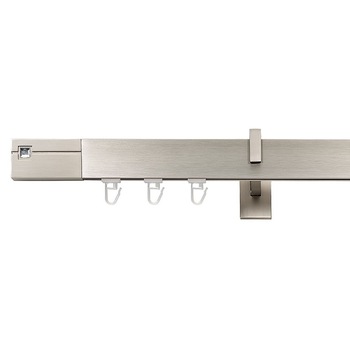 Galerie tripla Square line ,Qart lungime 400 cm, crom mat Galerie tripla Square line ,Qart lungime 400 cm, crom mat