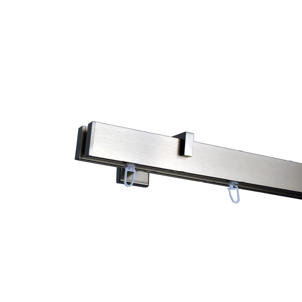 Galerie tripla Square line ,Capacel teava lungime 240 cm, crom mat