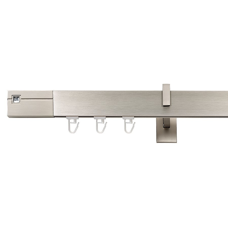 Galerie tripla Square line ,Qart lungime 300 cm, crom mat