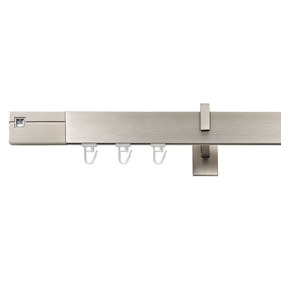 Galerie dubla Square line Qart, lungime 400 cm, crom mat