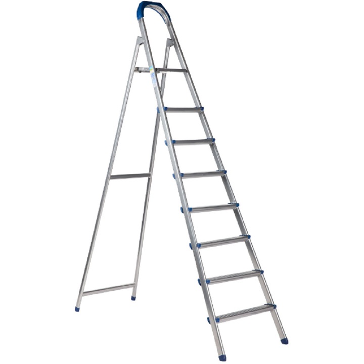 Scara metalica Evotools, 6 trepte + platforma, 2.08m