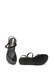 Ipanema, Fashion sarokpántos gumiszandál, Fekete, 39