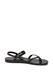 Ipanema, Fashion sarokpántos gumiszandál, Fekete, 39