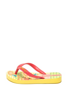 Ipanema, Papuci flip-flop cu logo Classic, Roz/Galben, 25.5 EU Ipanema, Papuci flip-flop cu logo Classic, Roz/Galben, 25.5 EU