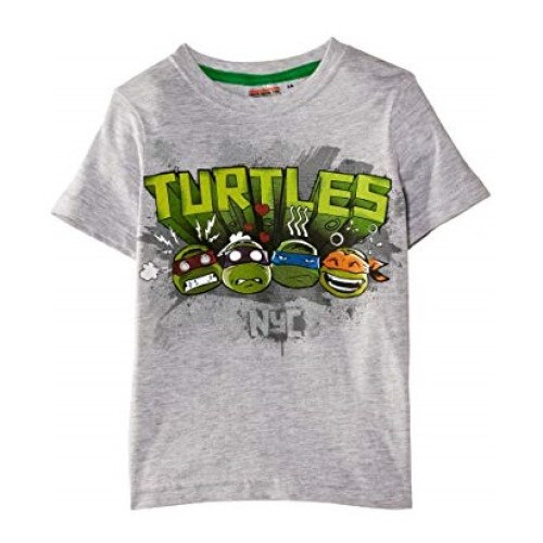 Tricou maneca scurta gri Testoasele Ninja