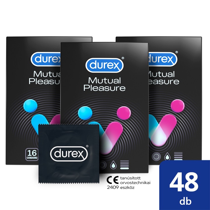 Durex Mutual Pleasure óvszer, 3x 16 db