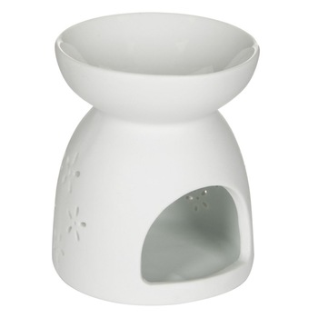 Baza ceramica alba Sweet Home , DecorCasa , 8 x 10 cm Baza ceramica alba Sweet Home , DecorCasa , 8 x 10 cm